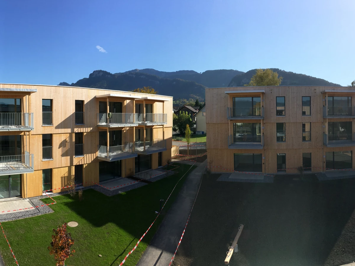 Die Wohnanlage Blattur in Götzis.